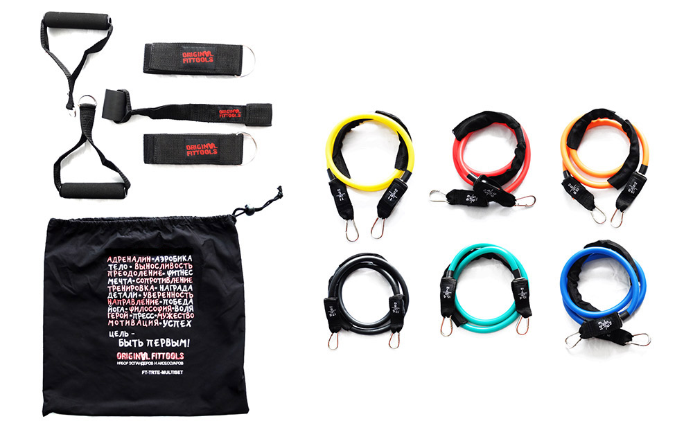 Набор эспандеров трубчатых OriginalFitTools (6 шт.) и аксессуаров в сумке, FitTools (6 шт.) и аксессуаров в сумке
Набор эспандеров трубчатых OriginalFitTools (6 шт.) и аксессуаров в сумке, FitTools (6 шт.) и аксессуаров в сумке
