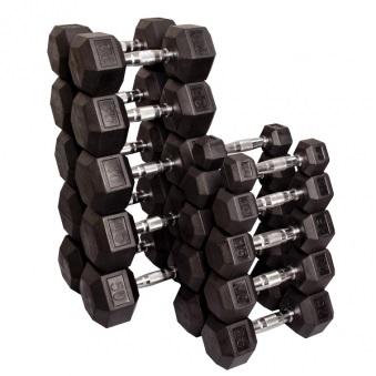 Набор гексагональных гантелей Body Solid: 10 пар от 2,25 кг до 22,5 кг (шаг 2,25 кг), : 10 пар от 2,25 кг до 22,5 кг (шаг 2,25 кг)
Набор гексагональных гантелей Body Solid: 10 пар от 2,25 кг до 22,5 кг (шаг 2,25 кг), : 10 пар от 2,25 кг до 22,5 кг (шаг 2,25 кг)