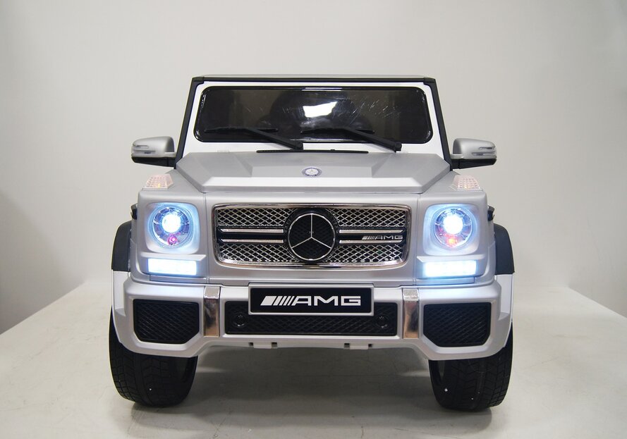 Электромобиль RiverToys Mercedes-Benz G65 AMG серый глянец