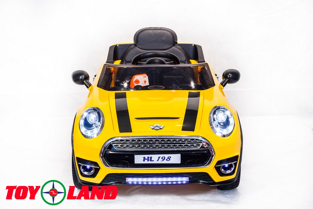 Электромобиль ToyLand Mini Cooper HL 198 желтый