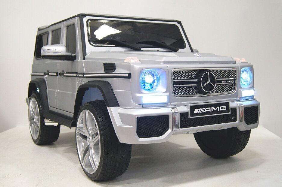 Электромобиль RiverToys Mercedes-Benz G65 AMG серый глянец