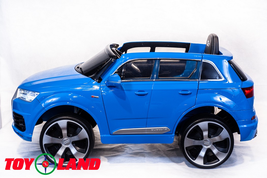 Электромобиль ToyLand Audi Q7 высокая дверь синий