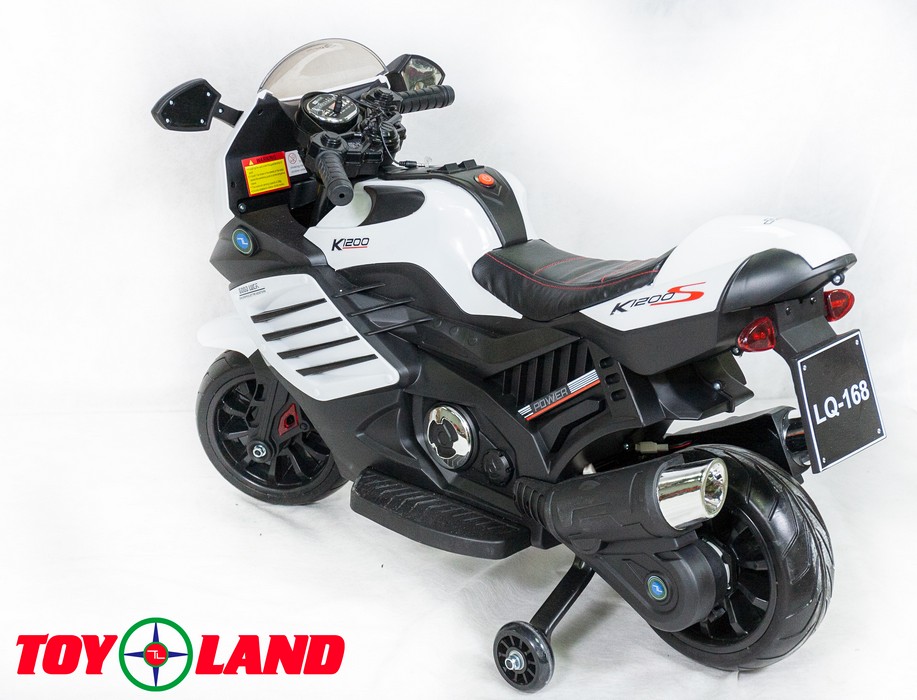 Электромотоцикл ToyLand Moto Sport LQ 168 белый