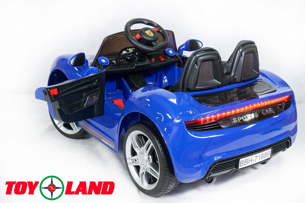 Электромобиль ToyLand Porsche Sport mini BBH 7188 синий (краска)