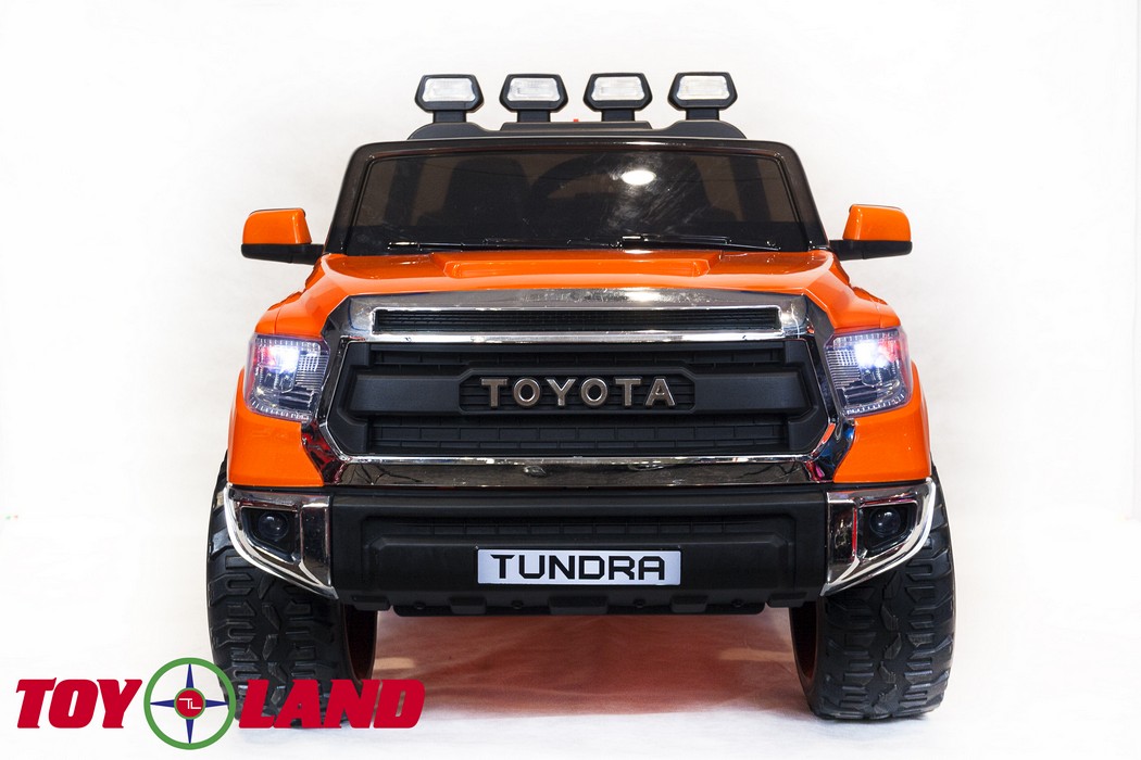 Детский электромобиль ToyLand TOYOTA TUNDRA оранжевый краска