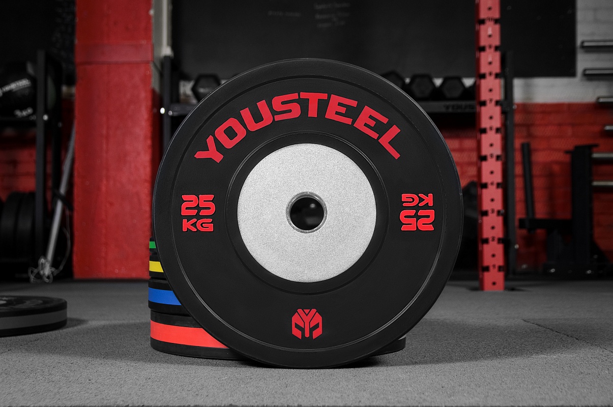 

Диски Yousteel чёрный/красный 25 кг, чёрный/красный 25 кг