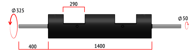 Гриф Yousteel Log Bar 50 кг