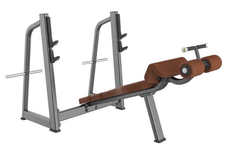 

Скамья-стойка для жима под углом вниз DHZ Olympic Decline Bench E-1041В, Olympic Decline Bench E-1041В