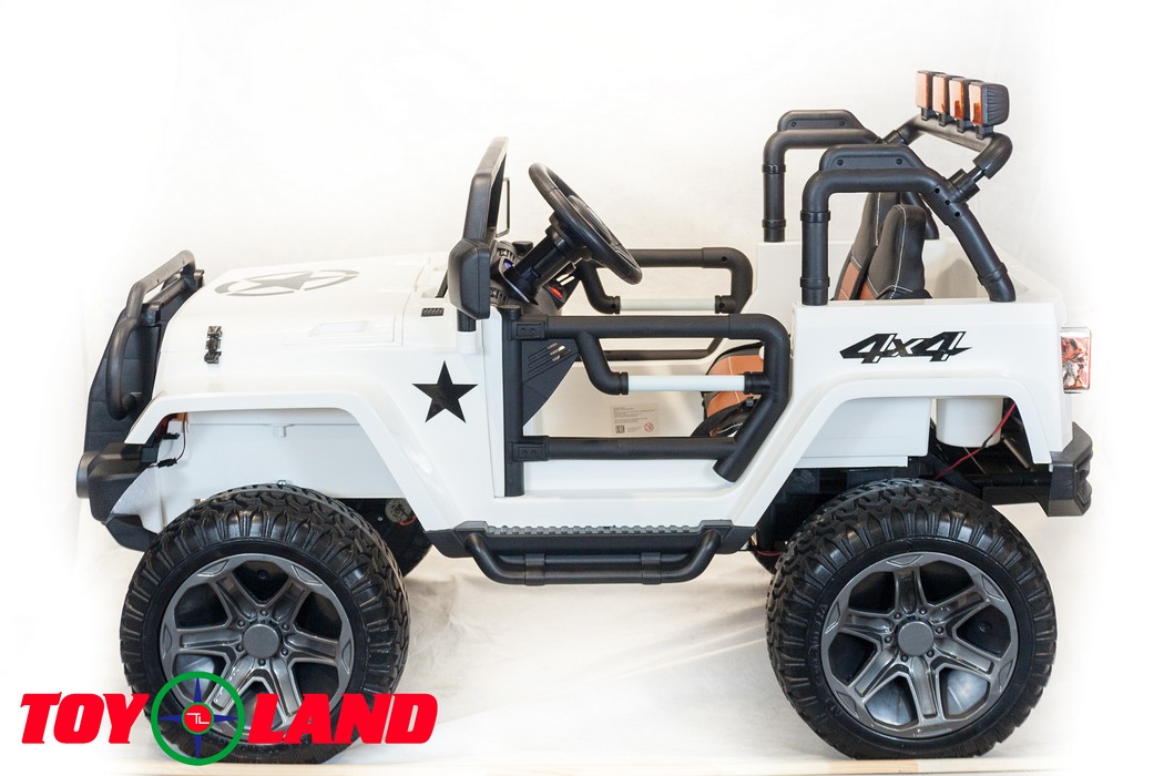 Электромобиль ToyLand Jeep WHE 1688 4Х4 белый