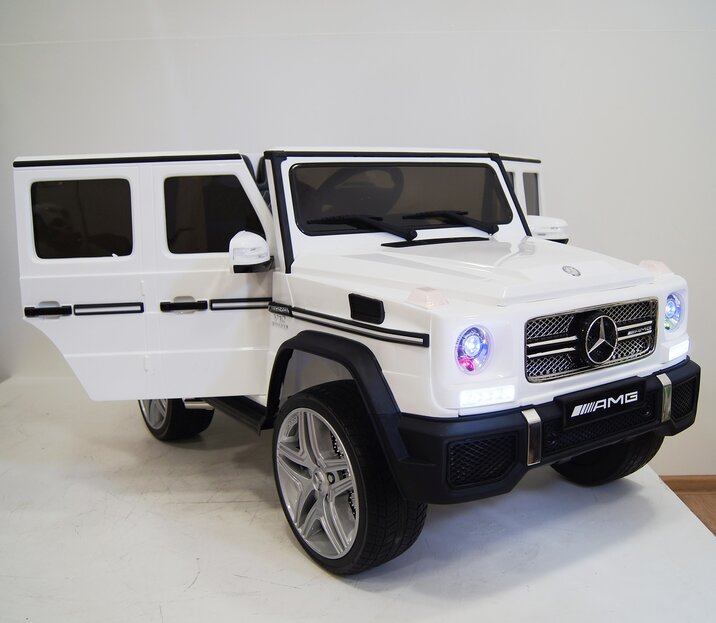 Электромобиль RiverToys Mercedes-Benz G65 AMG белый