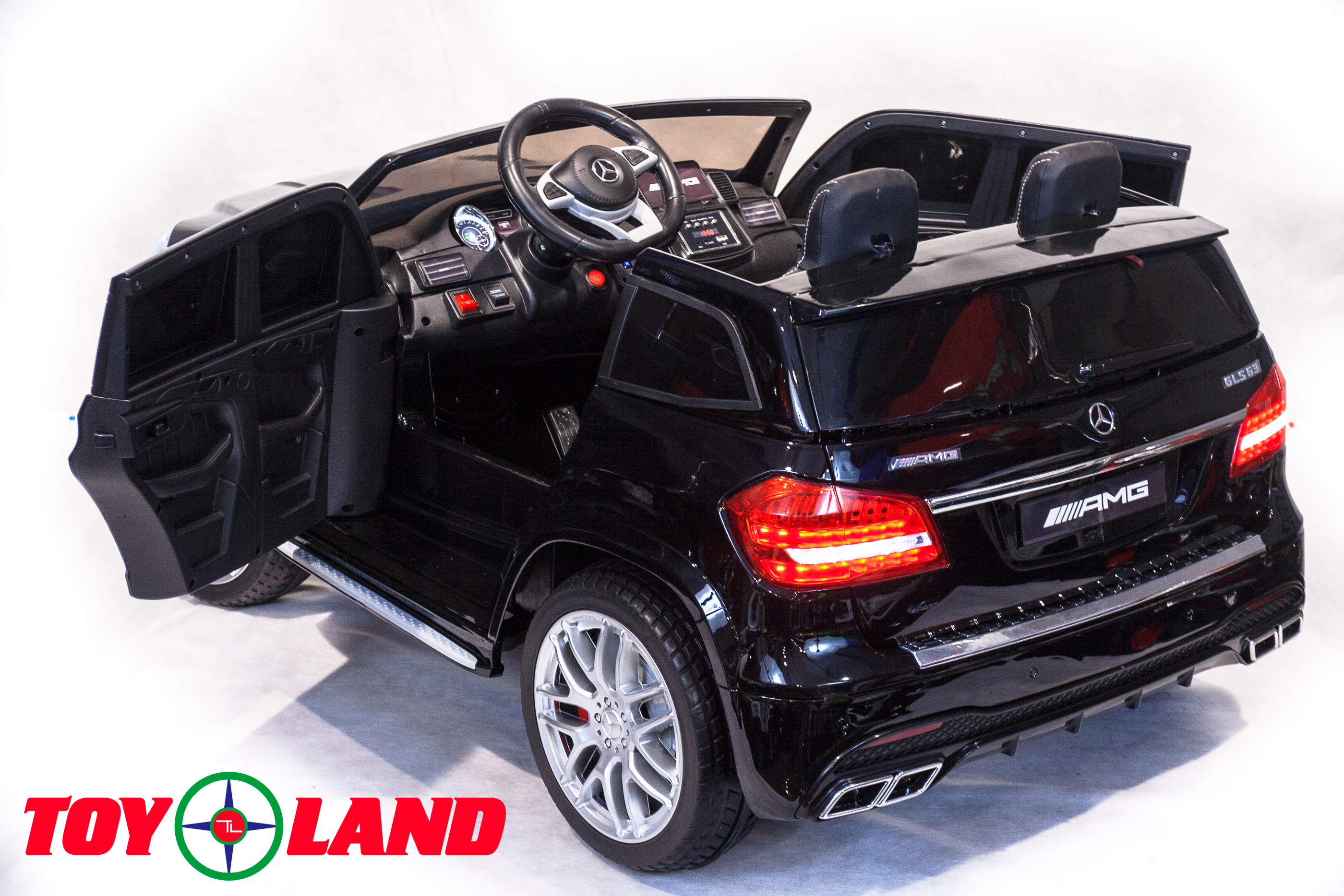 Детский электромобиль ToyLand Mercedes-Benz GLS63 AMG черный (краска)