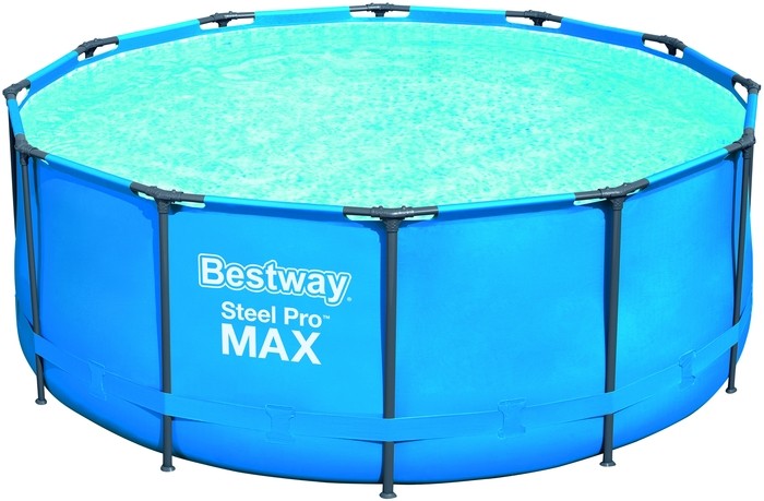 

Бассейн каркасный круглый SINGLE POOL MAX 366х122 см, 14471, Синий, SINGLE POOL MAX 366122 14471