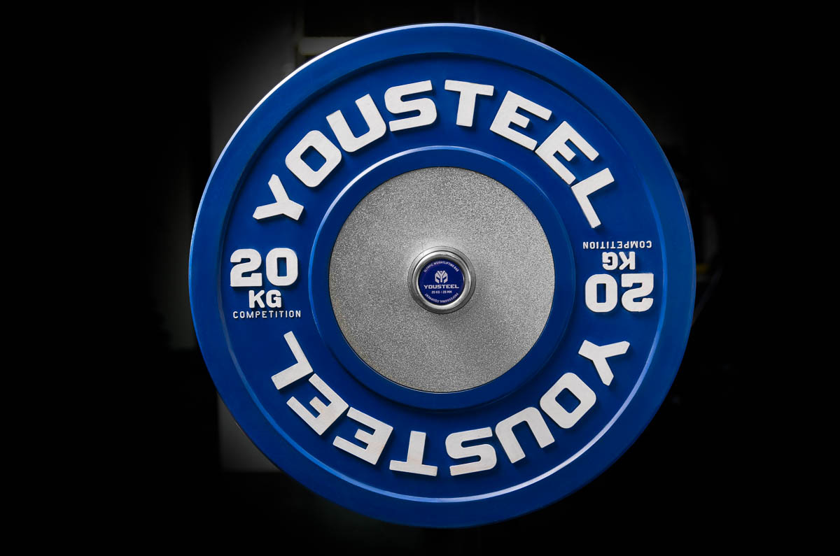 

Профессиональные соревновательные каучуковые диски Yousteel 20 кг синий, 20 кг синий