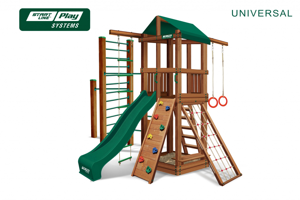 

Детский городок UNIVERSAL премиум Кедр (green), Зеленый, UNIVERSAL green