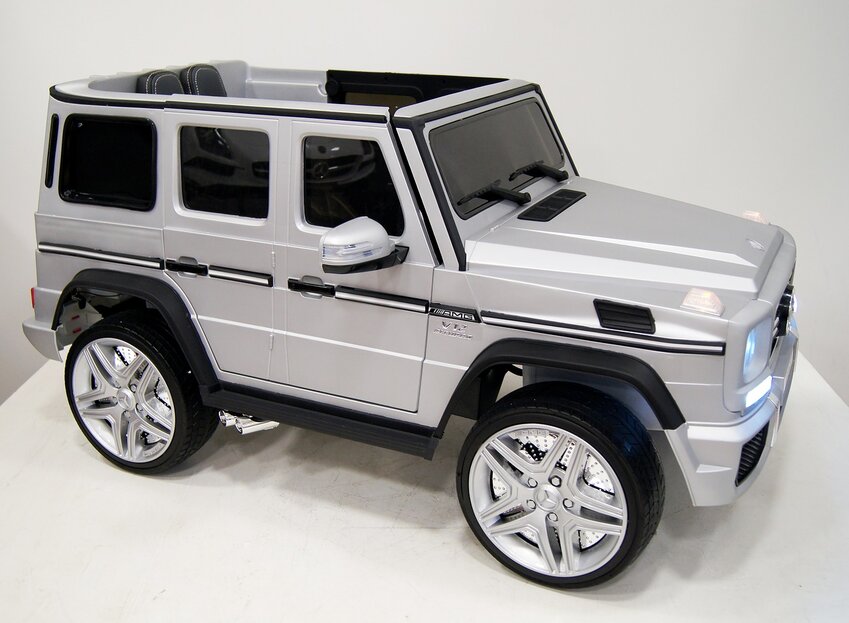 Электромобиль RiverToys Mercedes-Benz G65 AMG серый глянец