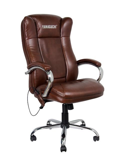 Массажное офисное кресло Yamaguchi Prestige (коричневое)