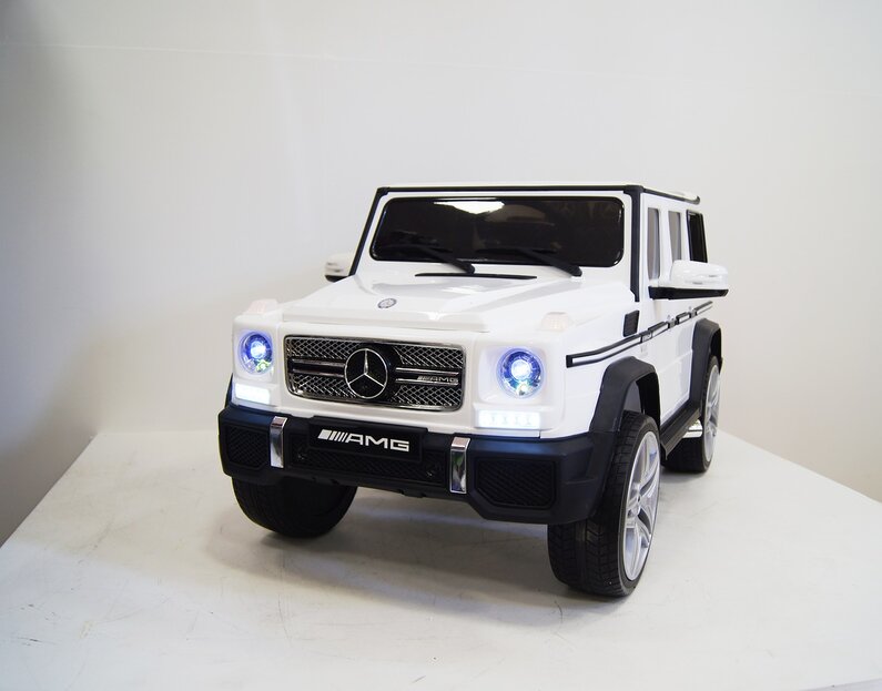 Электромобиль RiverToys Mercedes-Benz G65 AMG белый