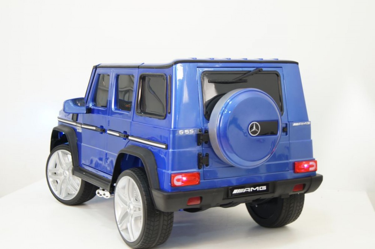 Электромобиль RiverToys Mercedes-Benz G65 AMG синий глянец