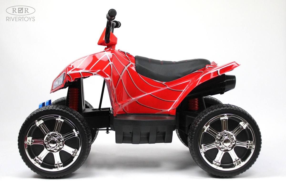 Квадроцикл RiverToys T555TT красный паук