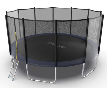 

Батут с внешней сеткой и лестницей EVO JUMP External 16ft (Blue), Синий, External 16ft (Blue)