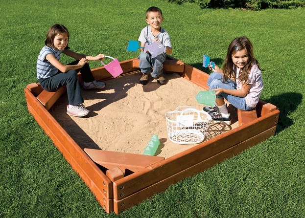 

Песочница открытая Rainbow Play Sistems (Sandbox with Corner Seats), Play Sistems (Sandbox with Corner Seats)