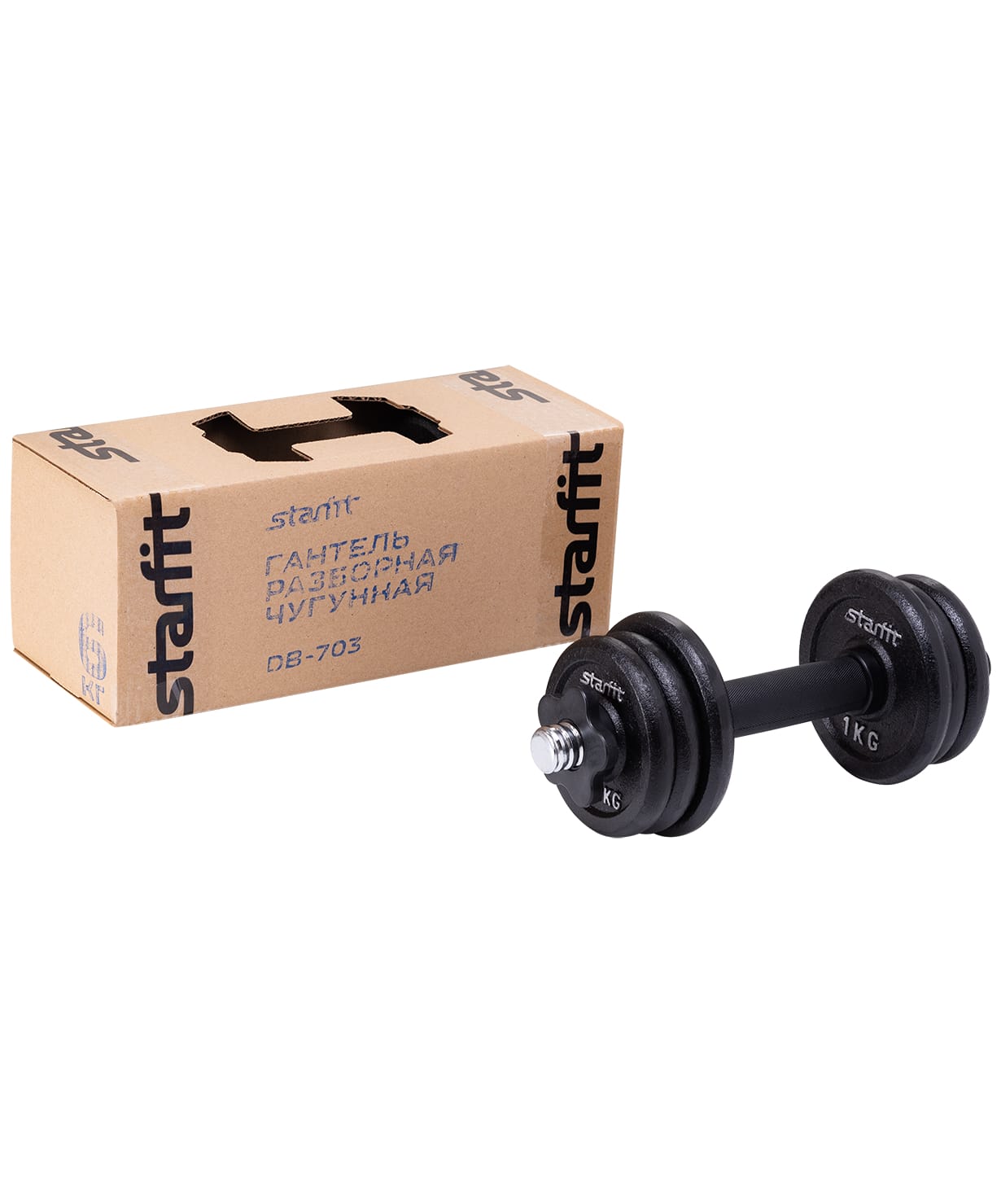

Гантель разборная чугунная Starfit DB-703, 6 кг, DB-703, 6 кг