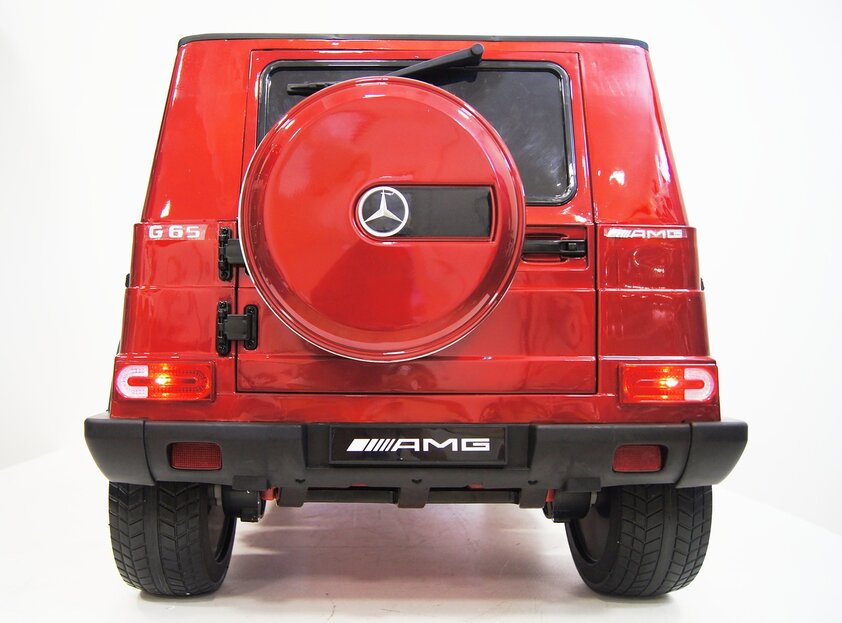 Электромобиль RiverToys Mercedes-Benz G65 AMG вишневый глянец