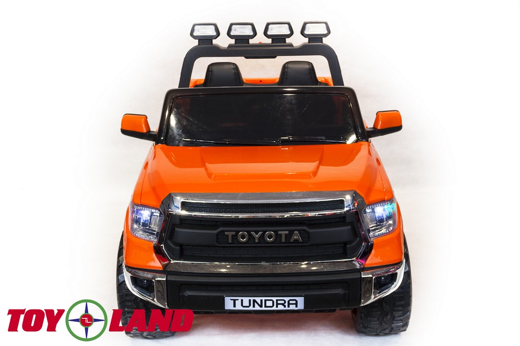 Детский электромобиль ToyLand TOYOTA TUNDRA оранжевый краска