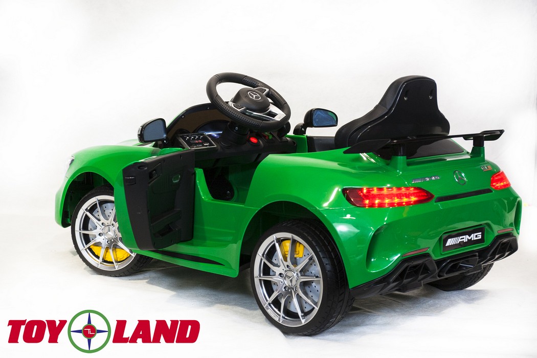 Электромобиль ToyLand Mercedes-Benz GTR зеленый