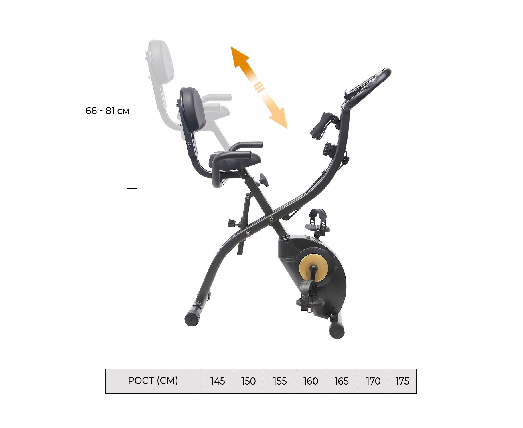 Велотренажер DFC SUN FITTER PRO B3373R