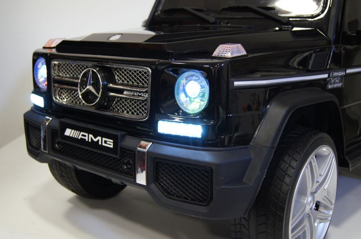 Электромобиль RiverToys Mercedes-Benz G65 AMG черный глянец