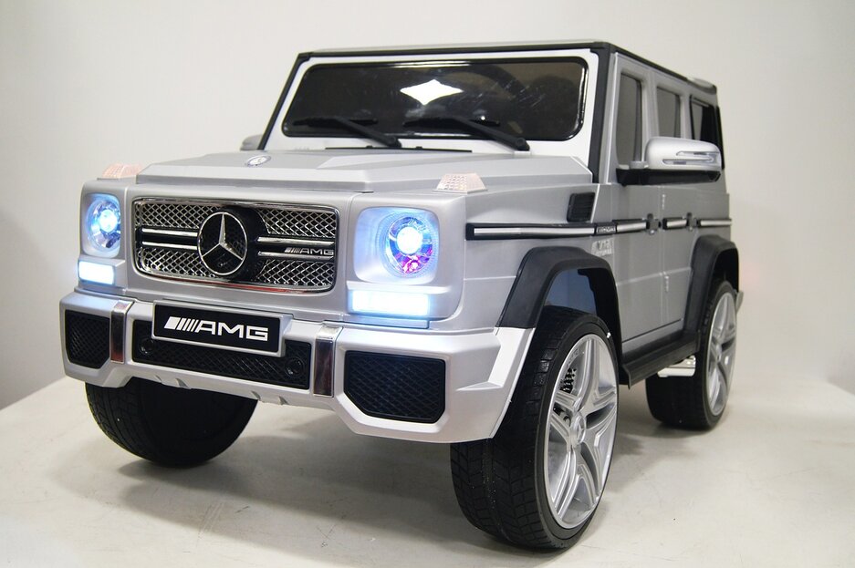 Электромобиль RiverToys Mercedes-Benz G65 AMG серый глянец