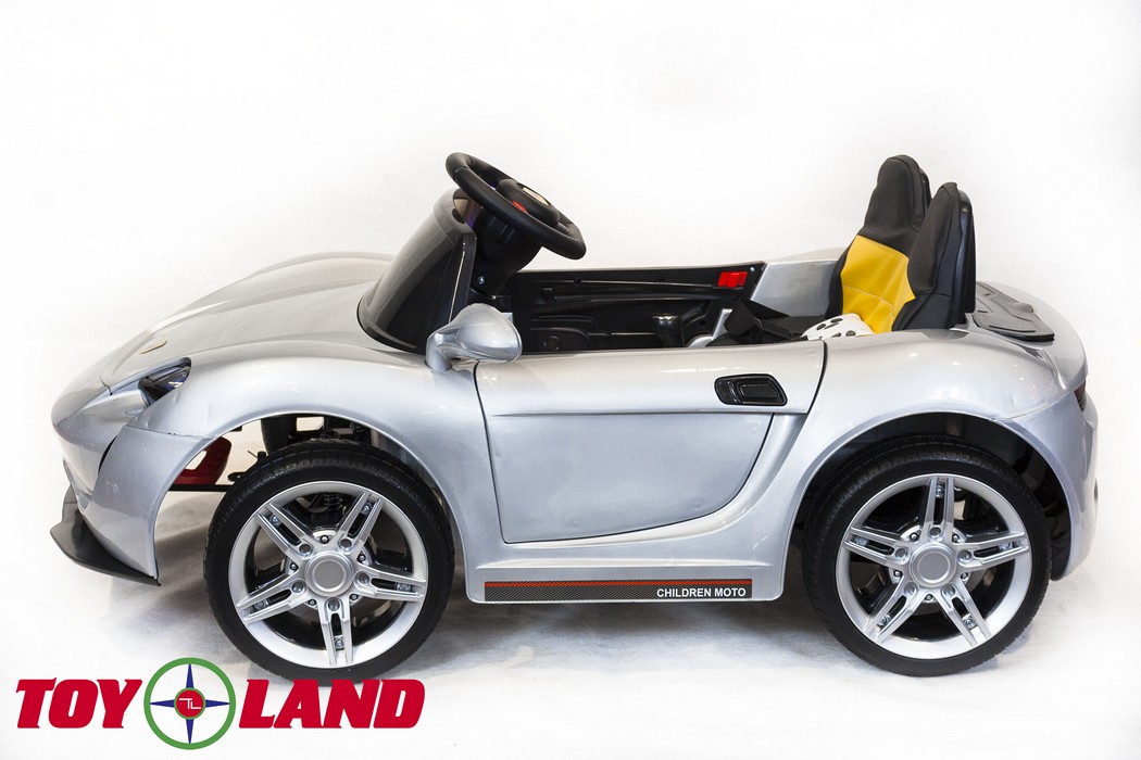 Электромобиль ToyLand Porsche Sport mini BBH 7188 серебро (краска)