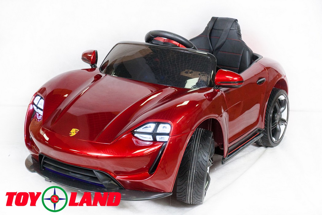 Электромобиль ToyLand Porsche Sport QLS 8988 красный (краска)