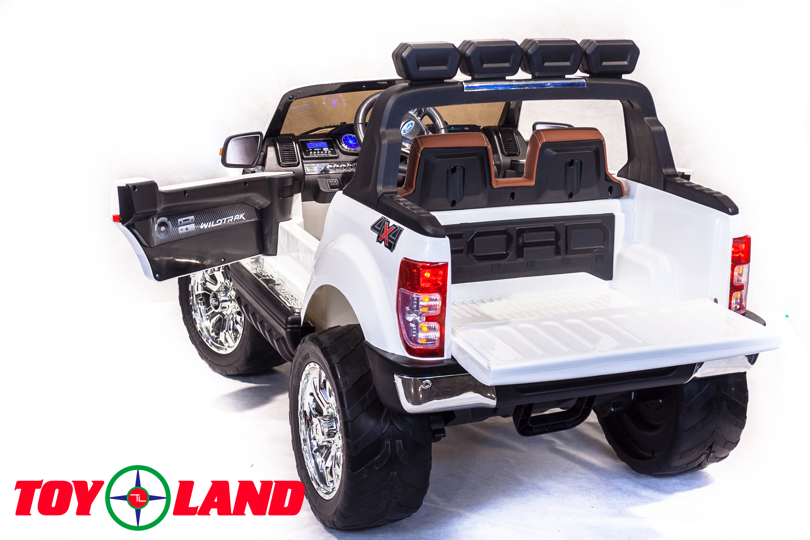 Электромобиль ToyLand Ford Ranger 2017 4x4 белый