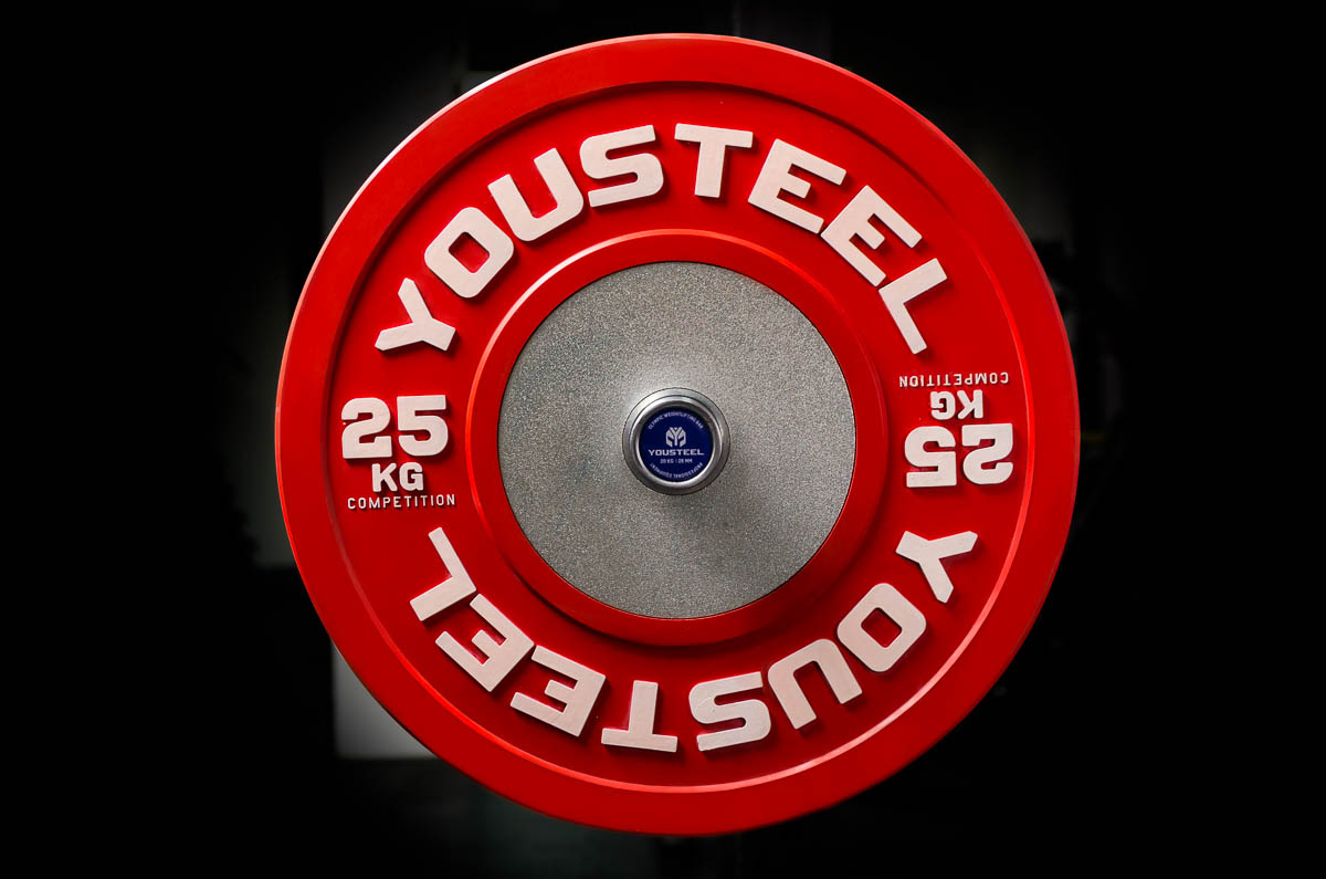 

Профессиональные соревновательные каучуковые диски Yousteel 25 кг красный, 25 кг красный