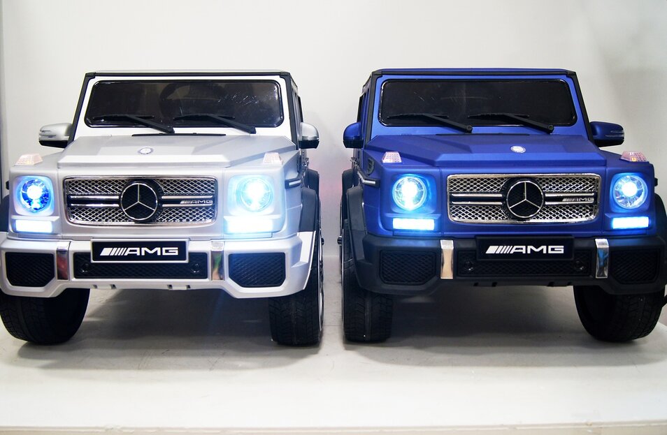 Электромобиль RiverToys Mercedes-Benz G65 AMG серый глянец