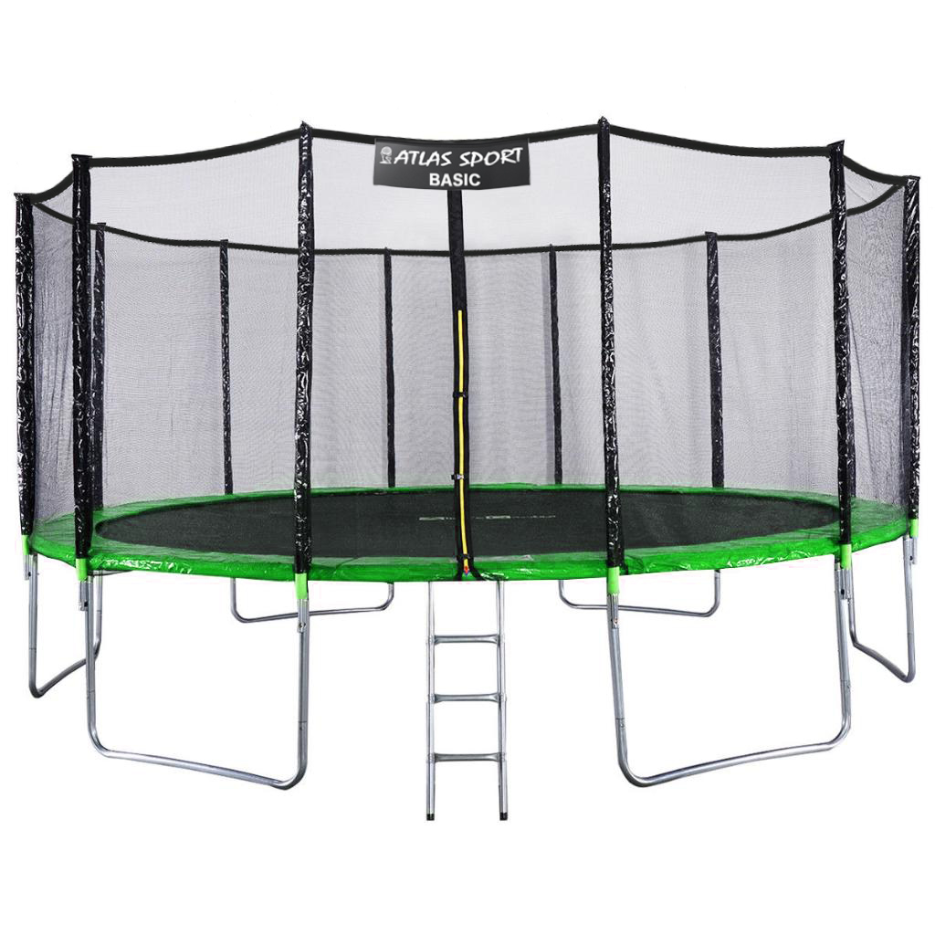 

Батут Atlas Sport 490 см (16ft) Basic GREEN, Зеленый, 490 см (16ft) Basic GREEN