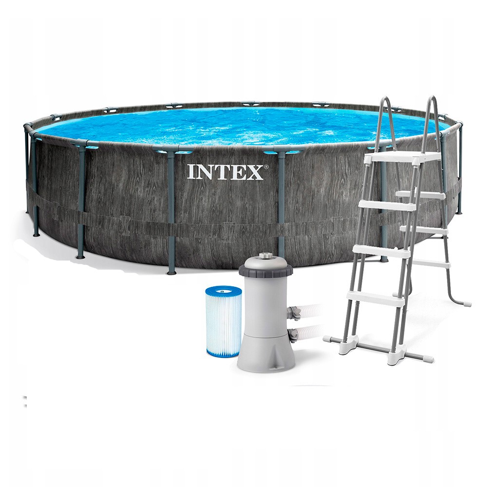

Каркасный бассейн INTEX GreyWood Prism Frame Premium (круг) 4.57 х 1.22 м (фил.-насос 3785л\ч, лестница) 26742NP, GreyWood Prism Frame Premium (круг) 4.57 х 1.22 м (фил.-насос 3785л\ч, лестница) 26742NP