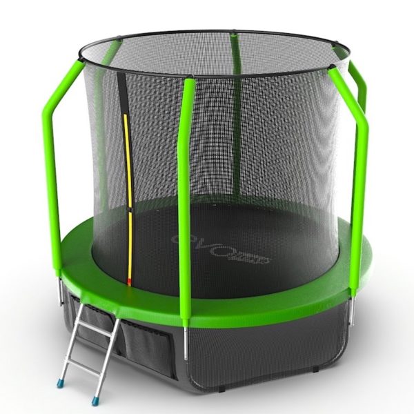 

Батут с внутренней сеткой и лестницей EVO JUMP Cosmo 8ft (Green) + нижняя сеть, Cosmo 8ft (Green) + нижняя сеть