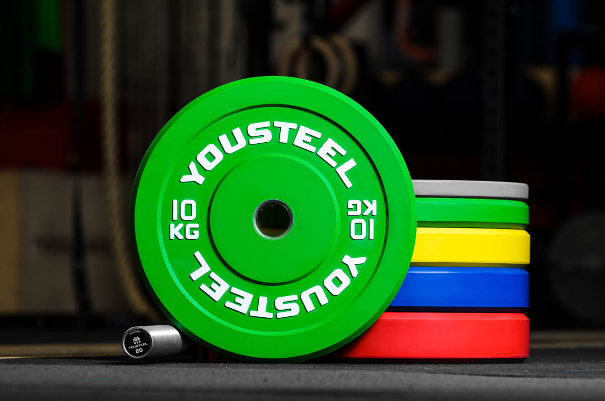 

Диски для штанги каучуковые Yousteel зеленый 10 кг, зеленый 10 кг