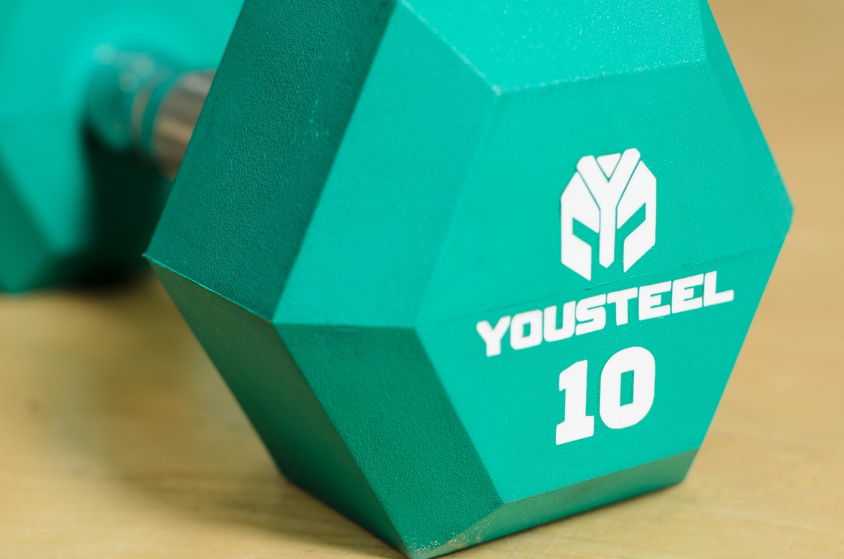 

Гантель PU Yousteel 10 кг зеленая, 10 кг зеленая