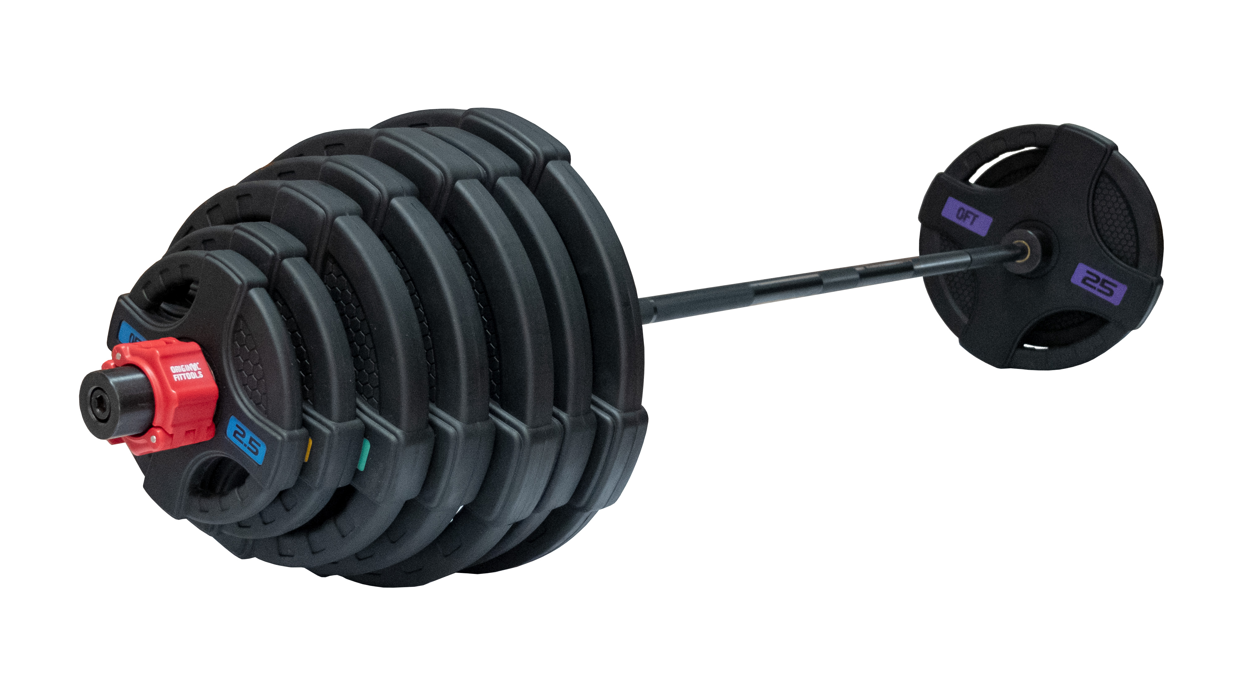

Штанга олимпийская OriginalFitTools 215 кг (диски с двумя хватами, черный гриф), FitTools 215 кг (диски с двумя хватами, черный гриф)