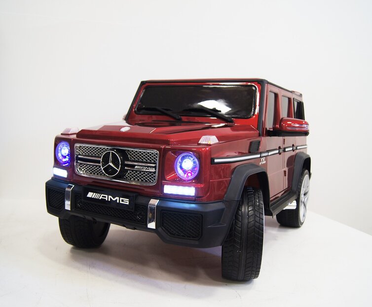 Электромобиль RiverToys Mercedes-Benz G65 AMG вишневый глянец