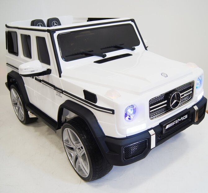 Электромобиль RiverToys Mercedes-Benz G65 AMG белый