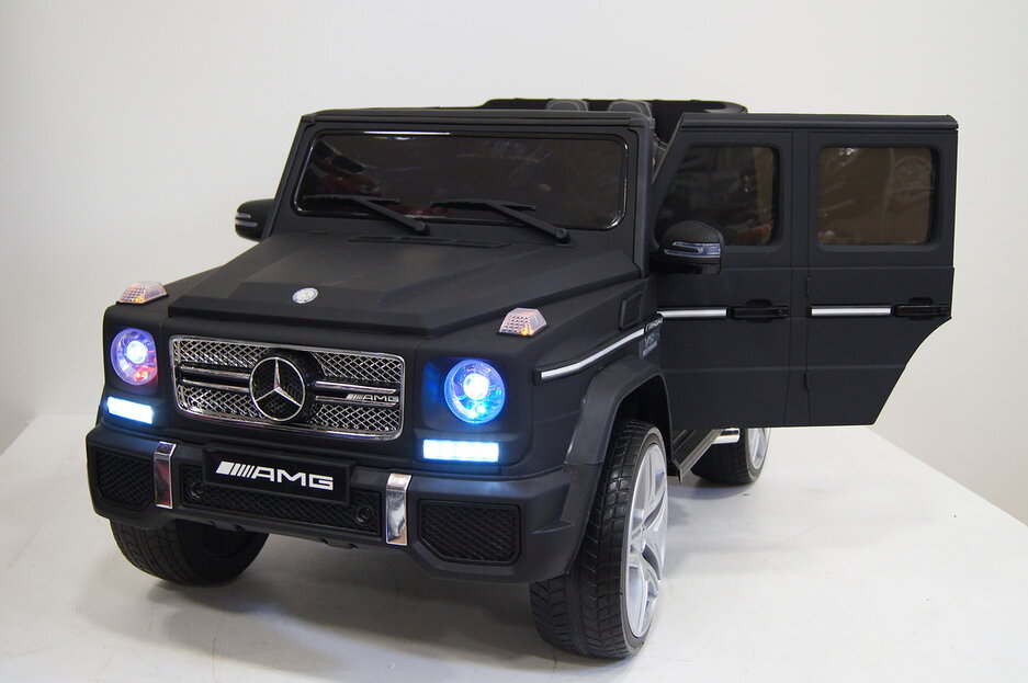 Электромобиль RiverToys Mercedes-Benz G65 AMG черный матовый