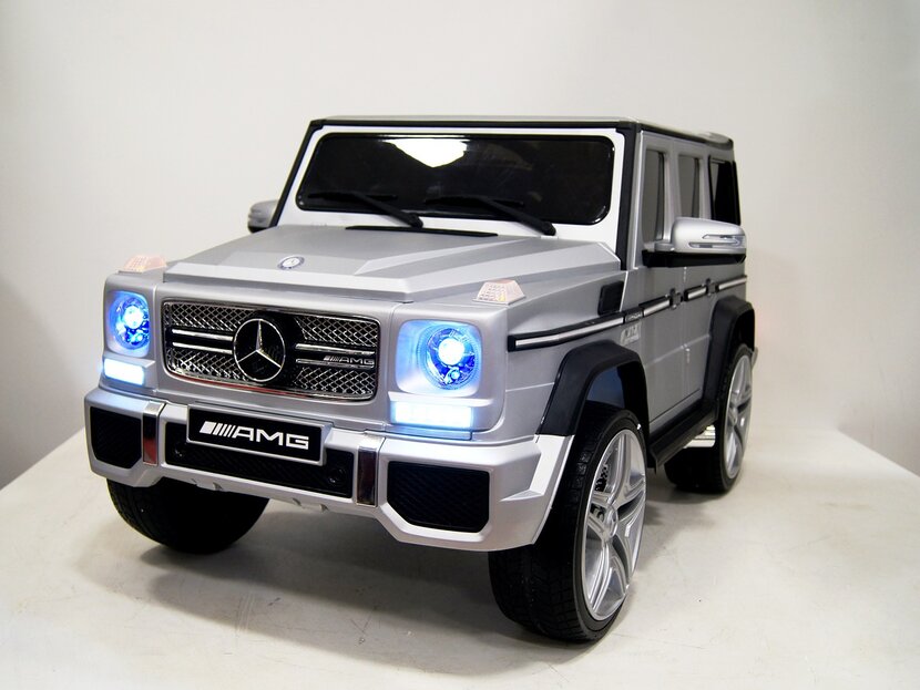 Электромобиль RiverToys Mercedes-Benz G65 AMG серый глянец