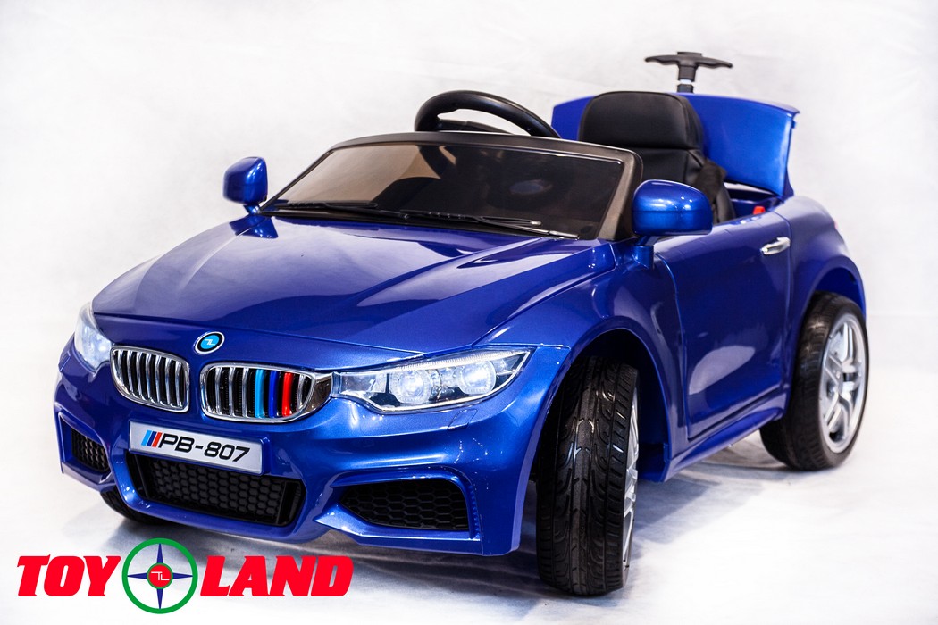 Электромобиль ToyLand BMW 3 PB 807 синий (краска)