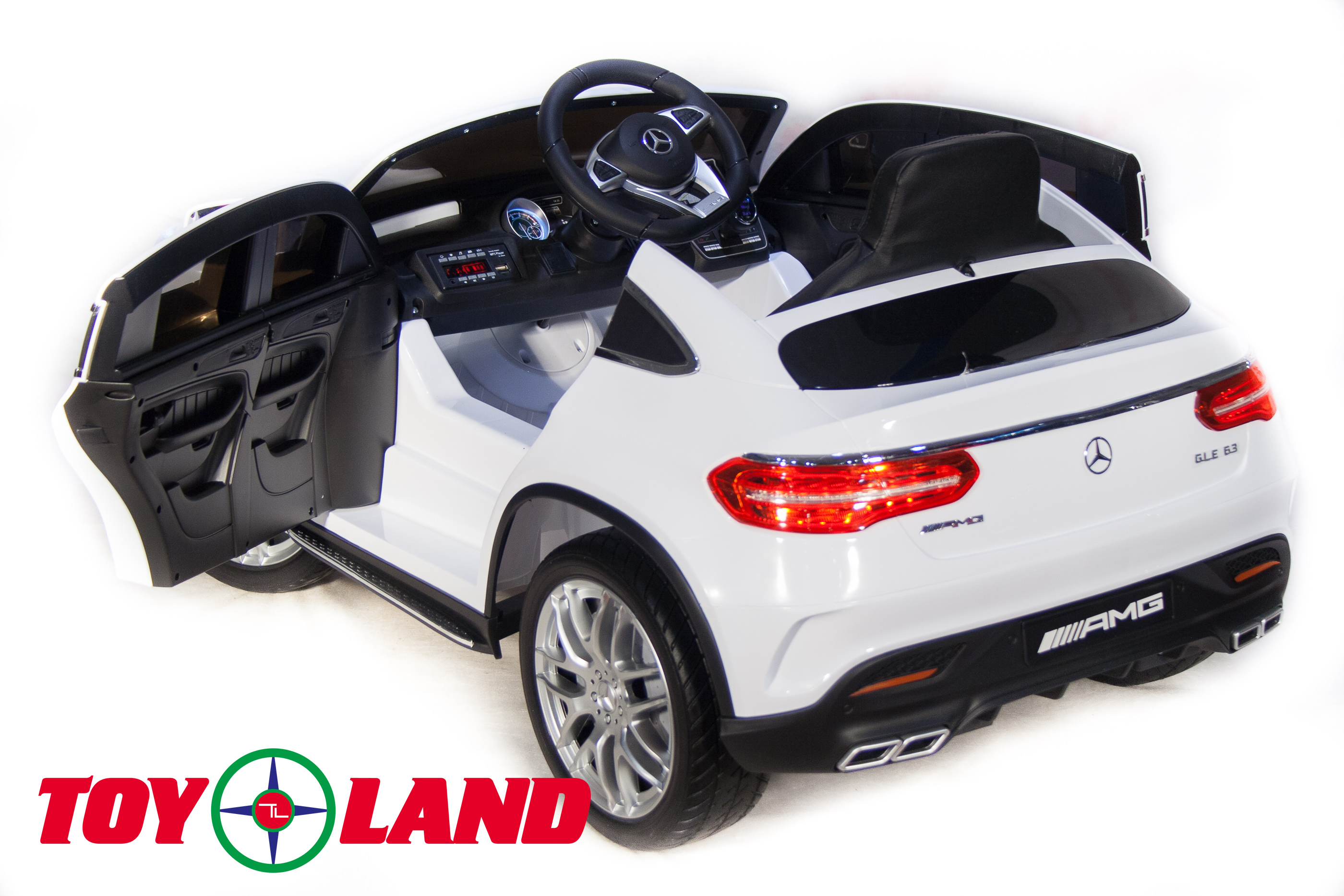 Детский электромобиль ToyLand Mercedes-Benz AMG GLE63S Coupe белый