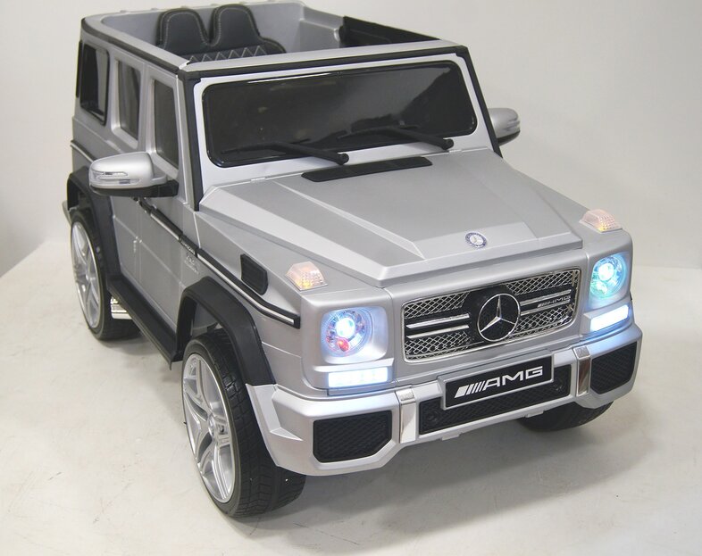 Электромобиль RiverToys Mercedes-Benz G65 AMG серый глянец